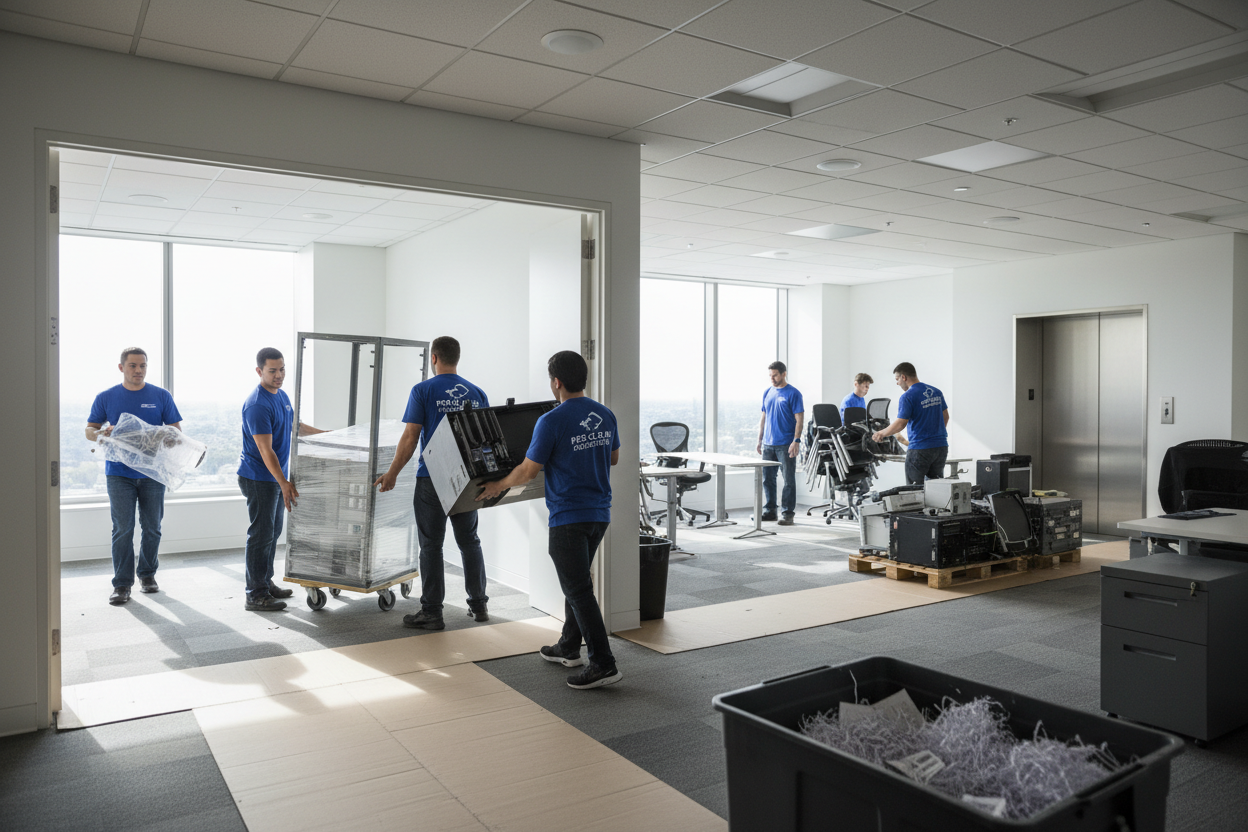 Professional multi-office cleanout service - Silver Commercial Package
